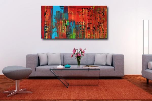Large painting living area holiday home for sale abstract 2013